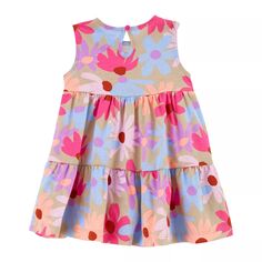 Двухсекционное платье Carter с цветочным принтом и чехол под подгузник для малышей и девочек Carter&apos;s Carters