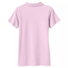 Женская рубашка-поло интерлок с короткими рукавами для девочек 4–7 лет Lands&apos; End, темно-фиолетовый
