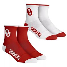 Комплект носков длиной четверть длины из 2 пар молодежных носков Rock Em Oklahoma Earlys Core Team Unbranded