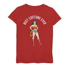 Футболка с рисунком «Лучший костюм всех времен» для девочек 7–16 лет из комиксов DC Comics Wonder Woman Licensed Character