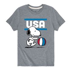 Баскетбольная футболка с рисунком Peanuts USA для мальчиков 8–20 лет Licensed Character