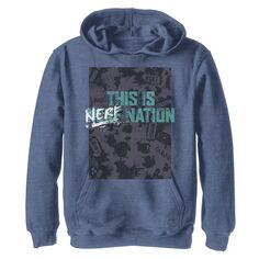 Толстовка с плакатом Nerf This Is Nerf Nation для мальчиков 8–20 лет Nerf