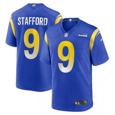 Молодежная игровая майка Nike Matthew Stafford Royal Los Angeles Rams Nike