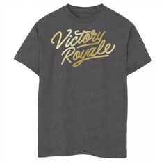 Футболка с золотым логотипом Fortnite Victory Royale для мальчиков 8–20 лет Licensed Character