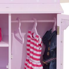 Необычный шкаф для кукол Olivia&apos;s Little World Twinkle Stars Princess 18 дюймов с 3 вешалками Olivia&apos;s Little World