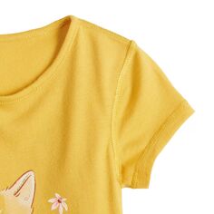 Адаптивная футболка с коротким хвостом Jumping Beans для маленьких девочек Jumping Beans