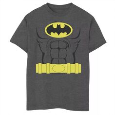 Костюм Бэтмена из комиксов DC для мальчиков 8–20 лет, футболка с контурным рисунком DC Comics