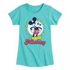 Футболка с изображением звезд Disney&apos;s Mickey Mouse для девочек 7–16 лет Licensed Character