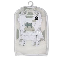 Подарочный набор Sweet Dreams Bear для мальчиков и девочек, 5 предметов в сетчатой ​​сумке Rock A Bye Baby Boutique