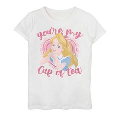 Футболка с рисунком «Моя чашка чая» для девочек 7–16 лет Disney&apos;s «Алиса в стране чудес» Licensed Character