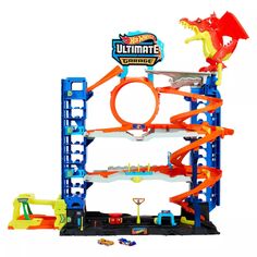 Игровой набор Mattel Hot Wheels City Ultimate Garage с 2 литыми машинками и хранилищем для игрушек на 50+ машинок Mattel