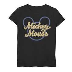 Футболка с рисунком Микки Мауса в ушах для девочек 7–16 лет Disney