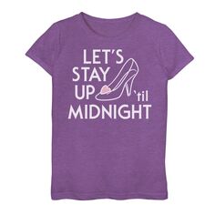 Тапочки Disney «Золушка до полуночи» для девочек 7–16 лет, футболка с рисунком Disney