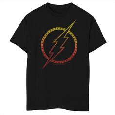 Футболка с логотипом DC Comics The Flash Lightning для мальчиков 8–20 лет DC Comics