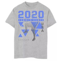 Футбольная футболка с графическим рисунком для мальчиков 8–20 лет Fifth Sun 2020, США, Летние игры Fifth Sun
