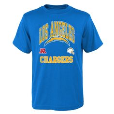 Официальная деловая футболка Youth Powder Blue Los Angeles Chargers Outerstuff