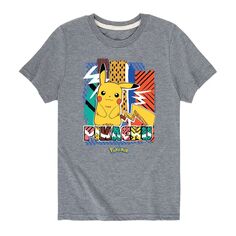 Летняя футболка с рисунком Покемон Пикачу для мальчиков 8–20 лет Licensed Character