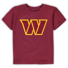 Бордовая футболка с логотипом Washington Commanders для малышей Outerstuff