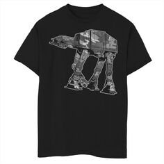 Футболка с камуфляжным рисунком AT-AT для мальчиков 8–20 лет Star Wars