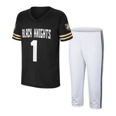 Комплект молодежного футбольного джерси и брюк Colosseum Black/White Army Black Knights Colosseum