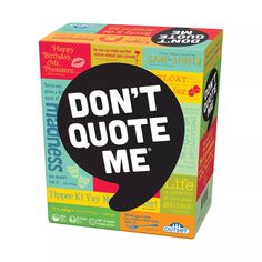 Игра «Не цитируй меня» для вечеринки для взрослых от Outset Media Outset Media