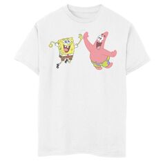 Мальчики 8–20 лет: квадратные штаны «Губка Боб» и футболка с рисунком «Патрик Дай пять» Nickelodeon