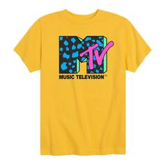 Футболка MTV с леопардовым принтом для мальчиков 8–20 лет Licensed Character, желтый