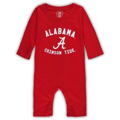 Джемпер с длинными рукавами Infant Wes &amp; Willy Crimson Alabama Crimson Tide Core Unbranded