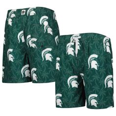 Молодежные шорты для плавания Wes &amp; Willy Green Michigan State Spartans Palm Tree Unbranded