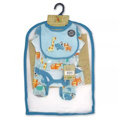 Подарочный набор Aqua Safari для мальчиков и девочек из 5 предметов в сетчатой ​​сумке Rock A Bye Baby Boutique