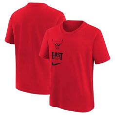 Молодежная футболка Nike Red Chicago Bulls Vs Block Essential Nike