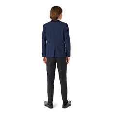 OppoSuits темно-синий комплект из куртки, брюк и галстука-бабочки для мальчиков 2–16 лет OppoSuits