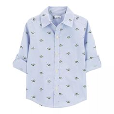 Рубашка на пуговицах с динозавром Carter для маленьких мальчиков Carter&apos;s Carters