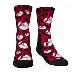 Молодежные носки Rock Em Носки Arizona Cardinals Throwback Logo Sketch Crew Socks Unbranded