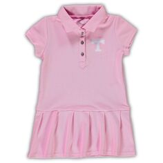 Розовое платье-поло с короткими рукавами и рукавами Caroline для девочек, розовое платье-поло Tennessee Volunteers Unbranded