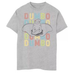 Disney&apos;s Dumbo Boys 8-20 именная стопка красочных винтажных графических футболок с плакатами Disney