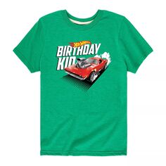 Детская футболка Hot Wheels на день рождения для мальчиков 8–20 лет Hot Wheels, зеленый