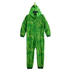 Цельная пижама с капюшоном Cuddl Duds для мальчиков 4–16 лет Cuddl Duds, зеленый