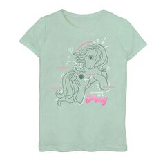Милая футболка с рисунком анатомии My Little Pony для девочек 7–16 лет My Little Pony