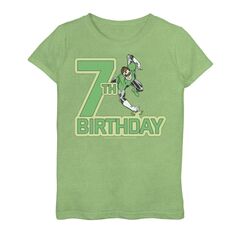 Футболка «Зеленый фонарь» на 7-й день рождения для девочек 7–16 лет Licensed Character