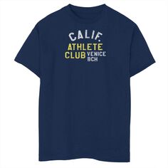 Потертая футболка с рисунком и карманами California Athlete Club Venice Beach для мальчиков 8–20 лет Licensed Character