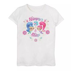Футболка с логотипом Nickelodeon Shimmer &amp; Shine для девочек 7–16 лет Nickelodeon