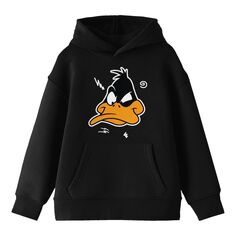 Пуловер с капюшоном Angry Daffy для мальчиков 8–20 лет Looney Tunes Licensed Character