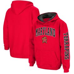 Красный пуловер с капюшоном Youth Colosseum Maryland Terrapins 2-Hit Team Colosseum