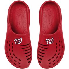Молодежные сабо Sunny Day FOCO Red Washington Nationals Unbranded