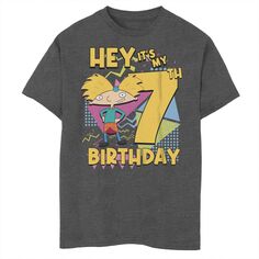Футболка с рисунком «Эй, Арнольд» на 7-й день рождения для мальчиков 8–20 лет Nickelodeon Nickelodeon