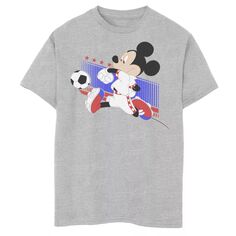 Футболка с изображением Микки Мауса Disney&apos;s для мальчиков 8–20 лет, Хорватия, футбольная форма с портретом Disney