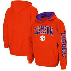 Оранжевый пуловер с капюшоном Youth Colosseum Clemson Tigers 2-Hit Team Colosseum