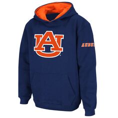 Темно-синий пуловер с капюшоном и большим логотипом Youth Stadium Athletic Auburn Tigers Unbranded