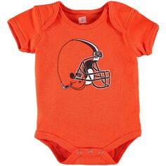 Оранжевое боди с логотипом Newborn Cleveland Browns Team Outerstuff
